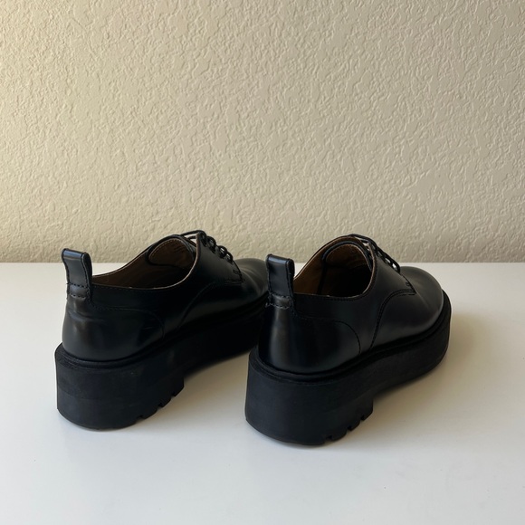 & Other Stories Chunky Leather Oxfords | Black | Size US 6.5 / EU 36 | GUC - Picture 7 of 17